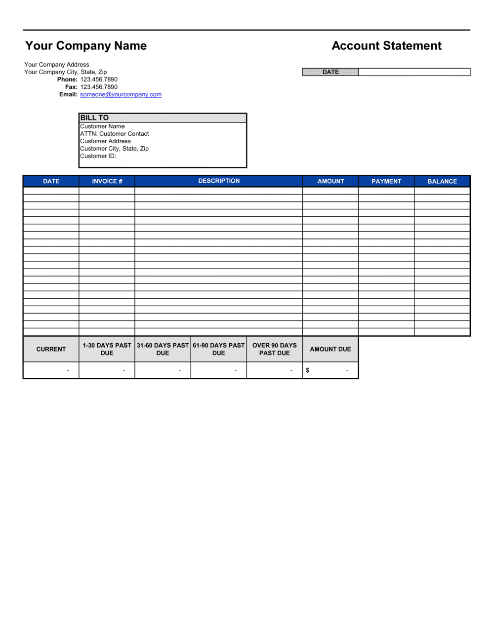 Account Receivable Email Template