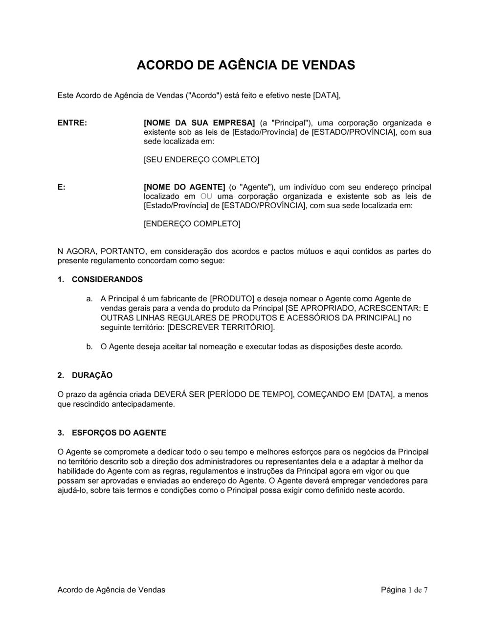 Business-in-a-Box's Acordo de Agenciamento de Vendas