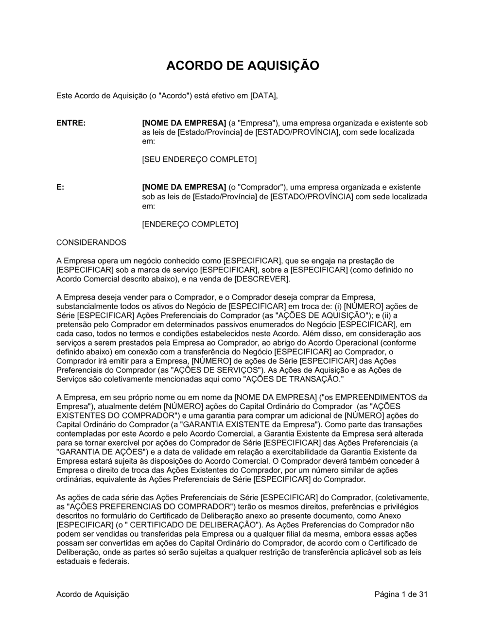 Business-in-a-Box's Acordo de Aquisição