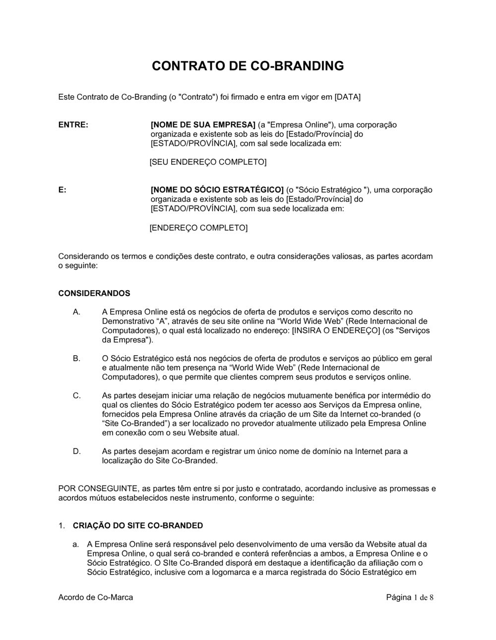 Business-in-a-Box's Acordo de Co-Marca