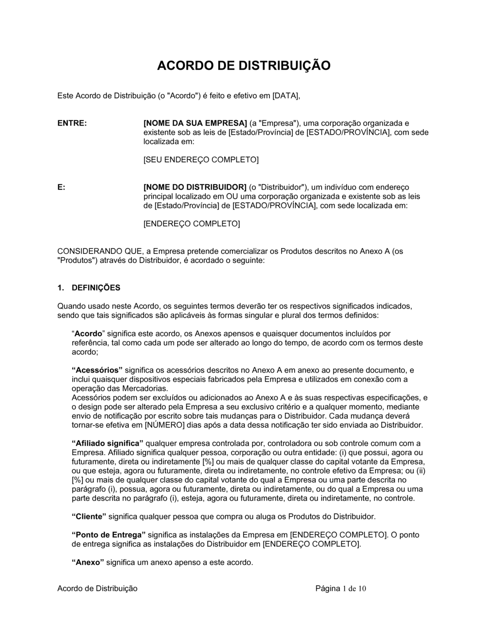 Business-in-a-Box's Acordo de Distribuição