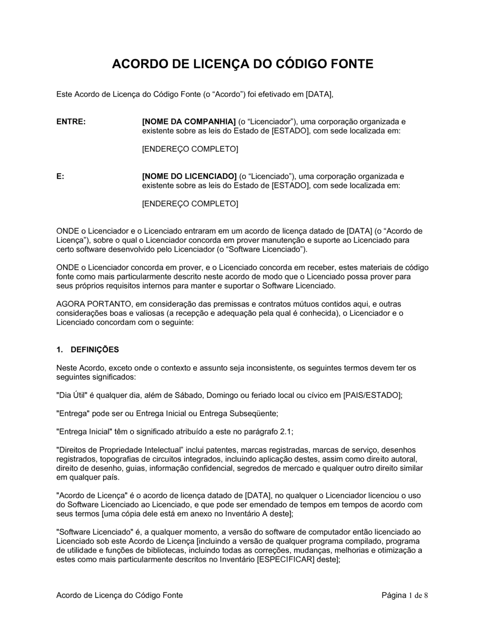 Business-in-a-Box's Acordo de Licença do Código Fonte