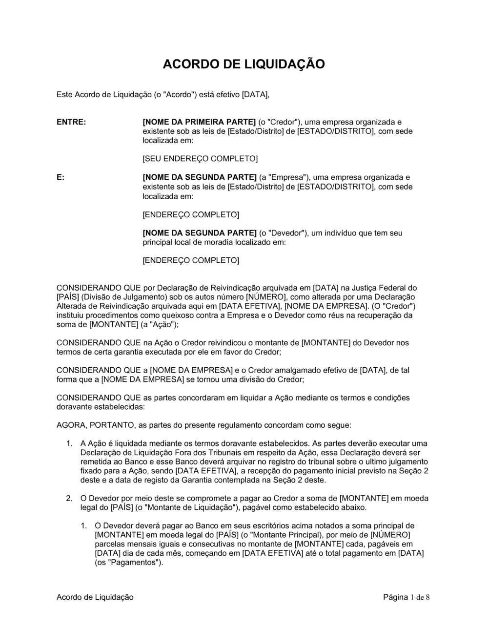 Business-in-a-Box's Acordo de Liquidação