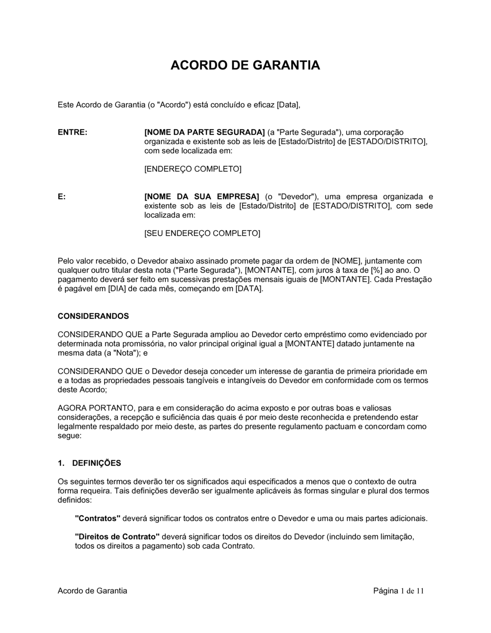 Business-in-a-Box's Acordo de Segurança
