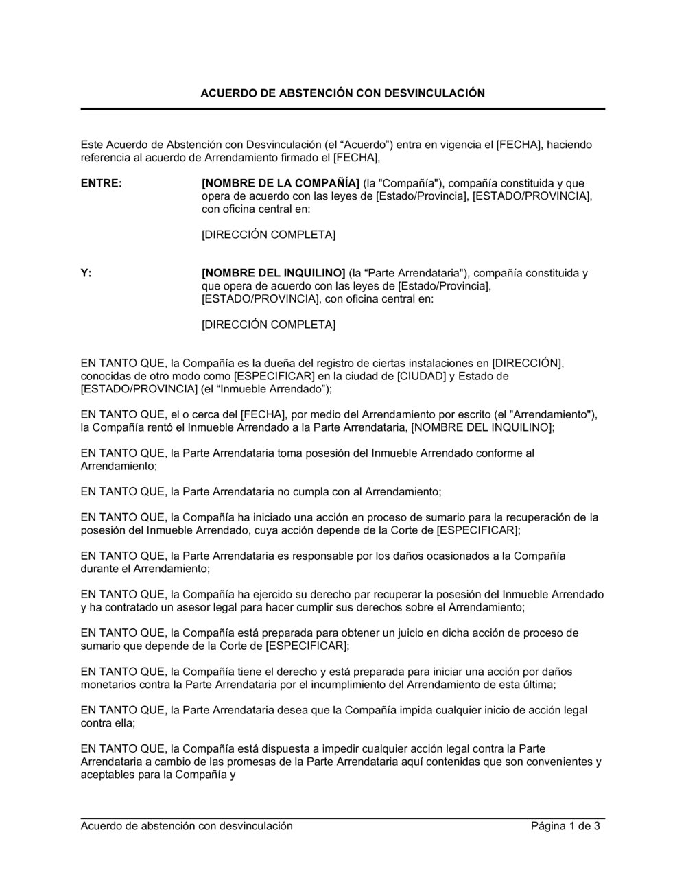 Business-in-a-Box's Acuerdo de abstención con cláusula de desvinculación