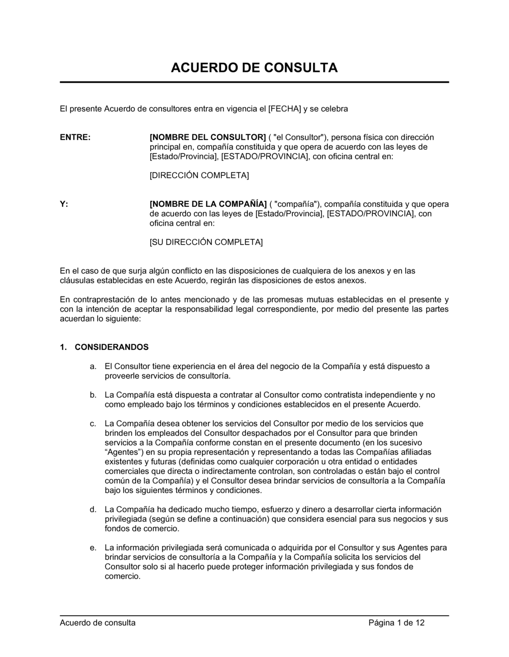 Business-in-a-Box's Acuerdo de consultoría Extendido
