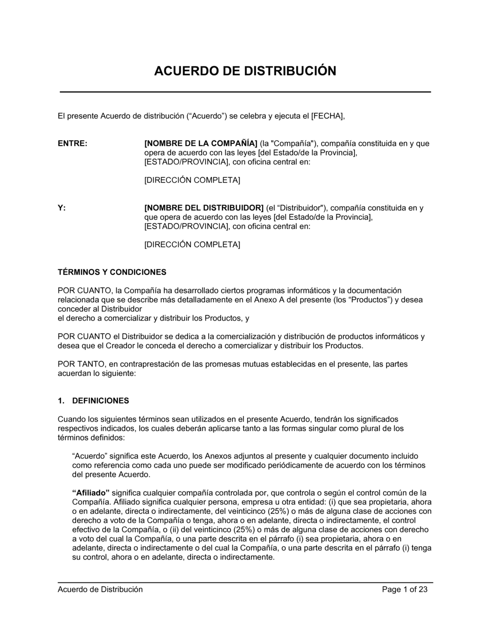 Business-in-a-Box's Acuerdo de distribución de software y multimedia