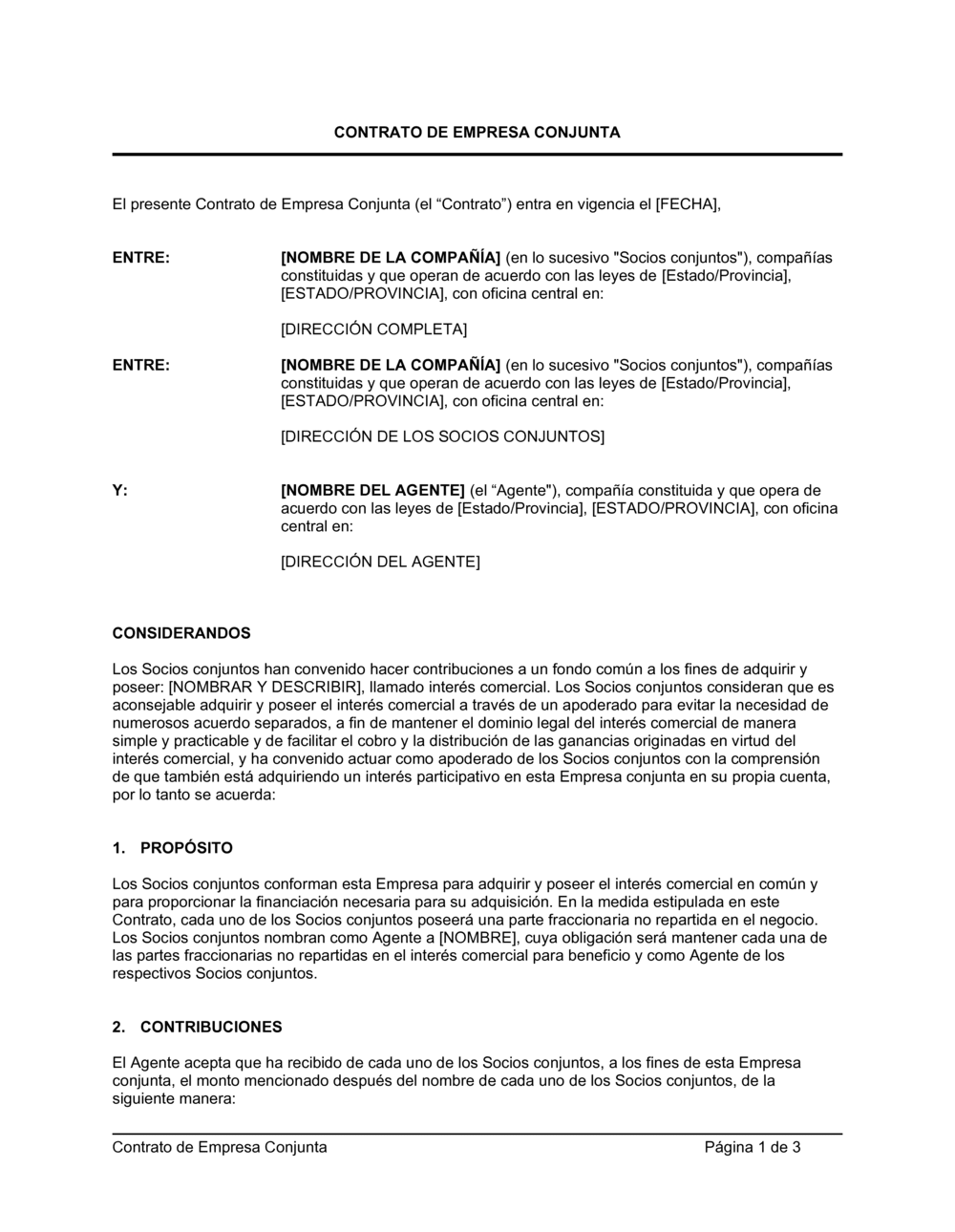 Business-in-a-Box's Acuerdo de emprendimiento conjunto 2