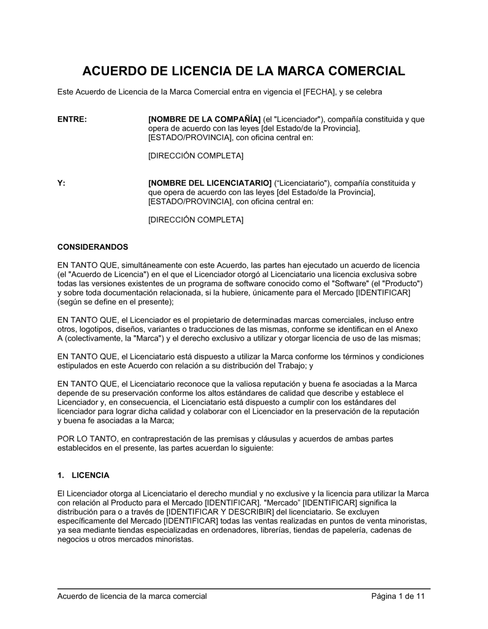 Business-in-a-Box's Acuerdo de licencia de marca comercial para software