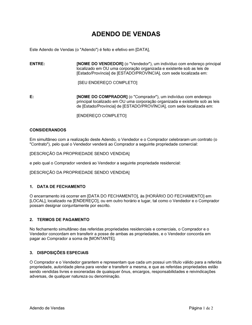 Business-in-a-Box's Adendo de Compras