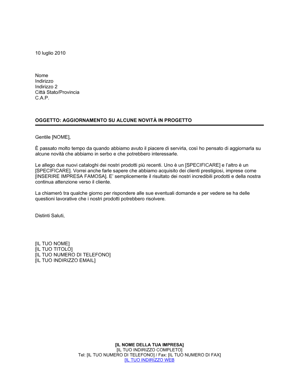 Business-in-a-Box's Aggiornamento su alcune cose che stiamo facendo