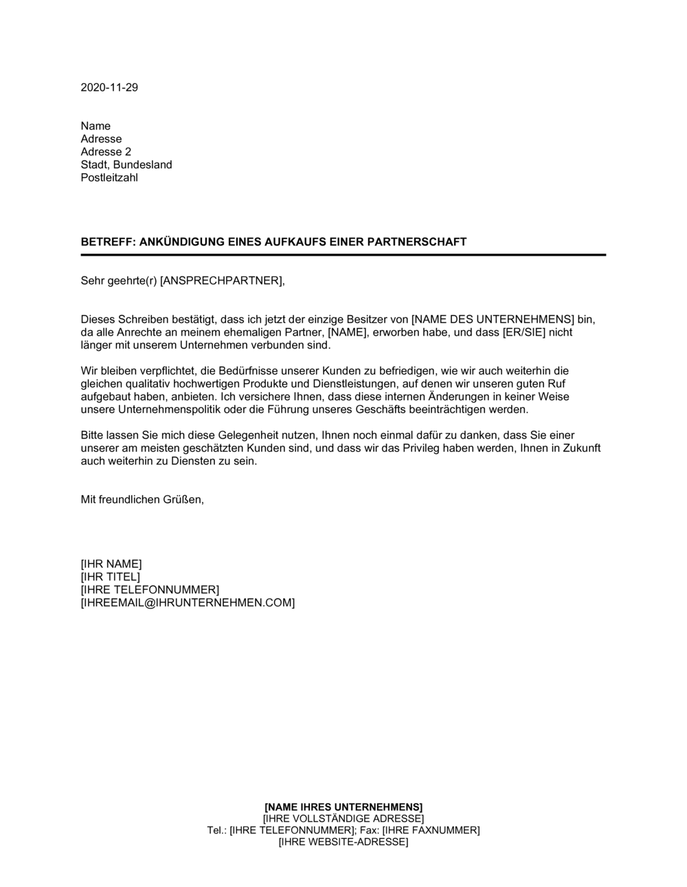 Business-in-a-Box's Ankündigung des Aufkaufs einer Partnerschaft