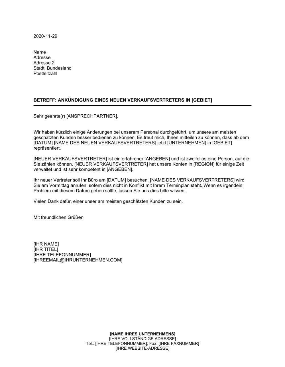 Business-in-a-Box's Ankündigung eines neuen Gebietsvertreters