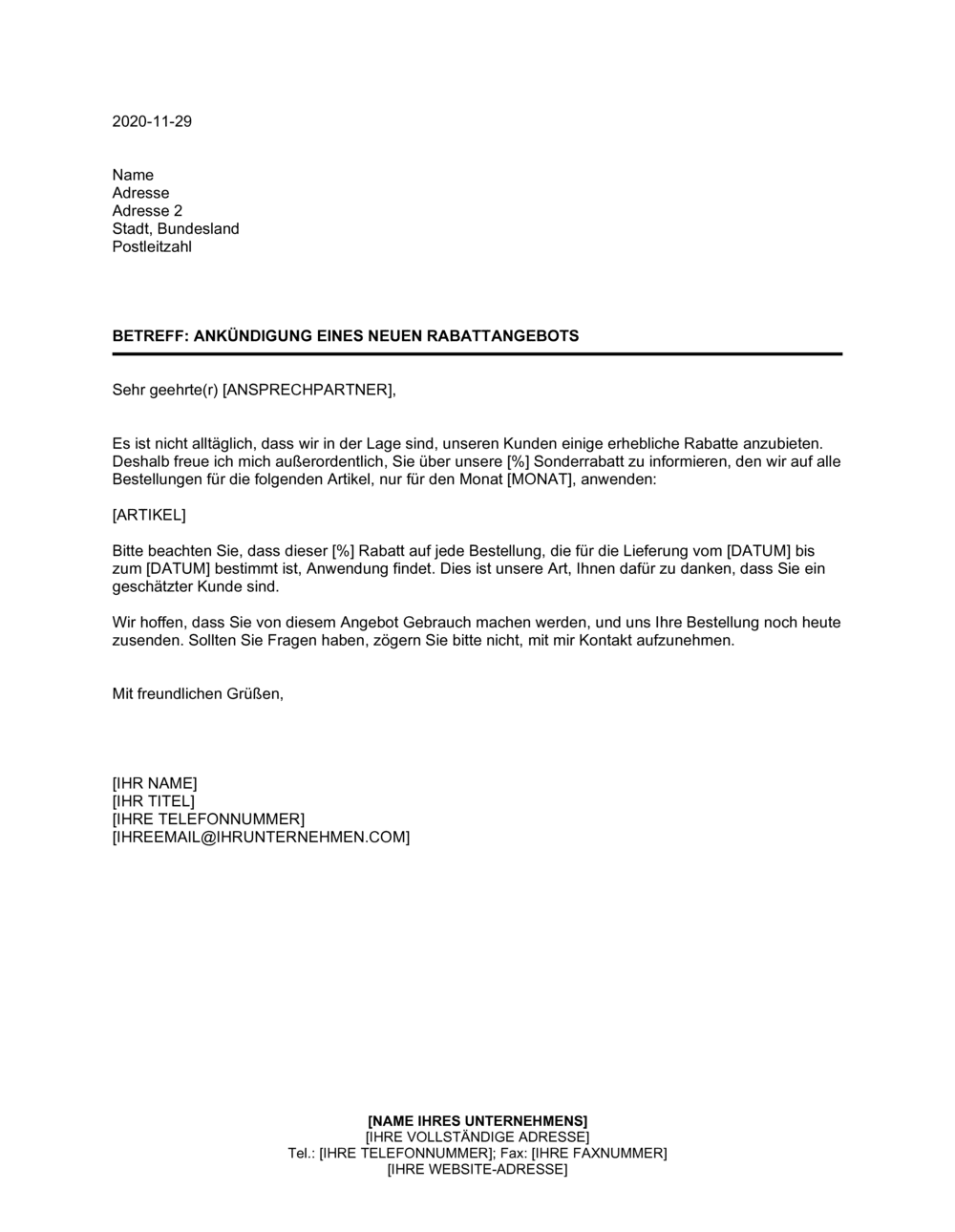 Business-in-a-Box's Ankündigung eines neuen Rabattangebots