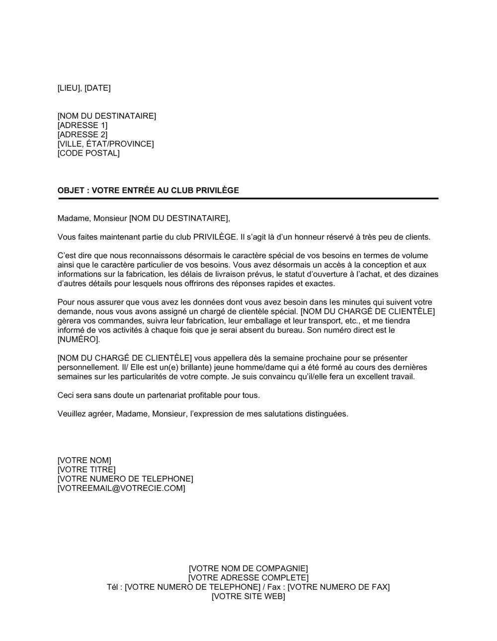 Business-in-a-Box's Annonce d'entrée au club privilège