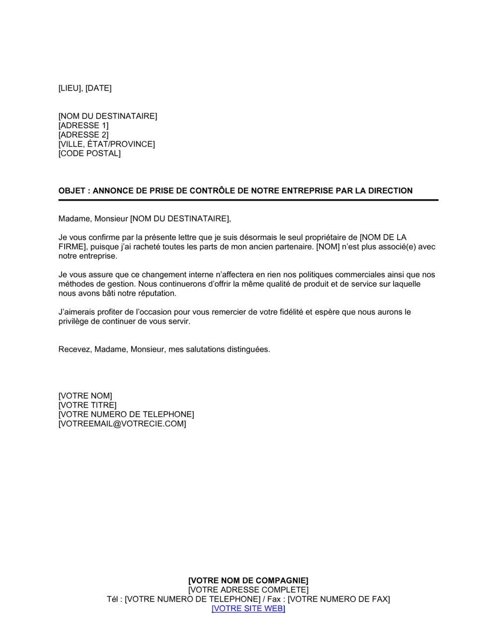 Business-in-a-Box's Annonce d'une reprise de contrôle par la direction