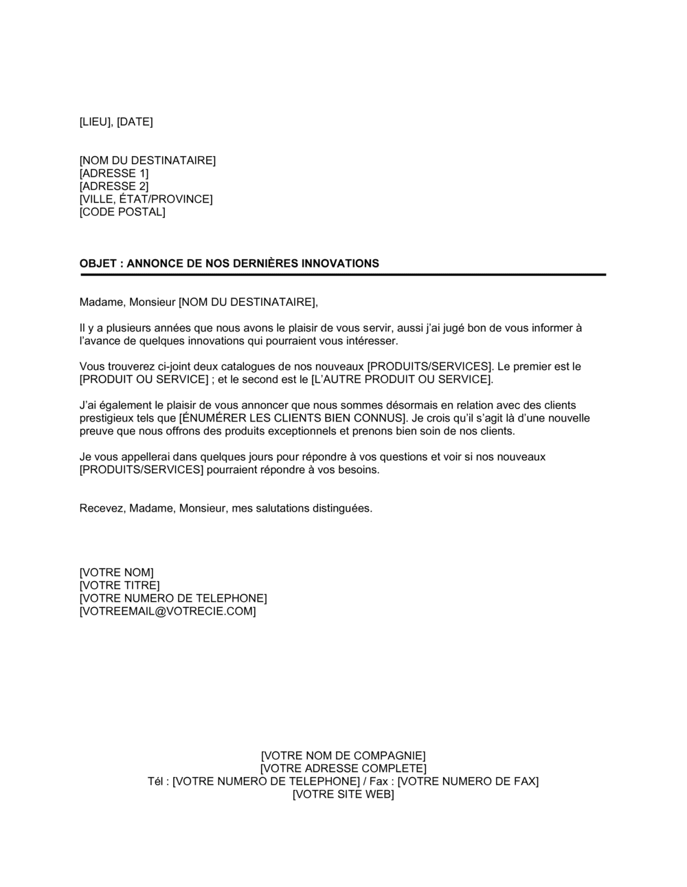 Business-in-a-Box's Annonce de nos dernières innovations