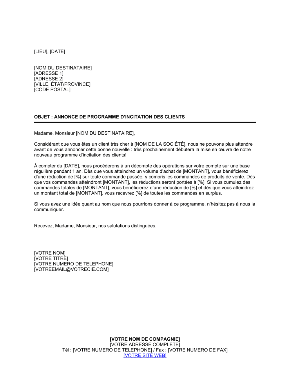 Business-in-a-Box's Annonce de programme d'incitation des clients