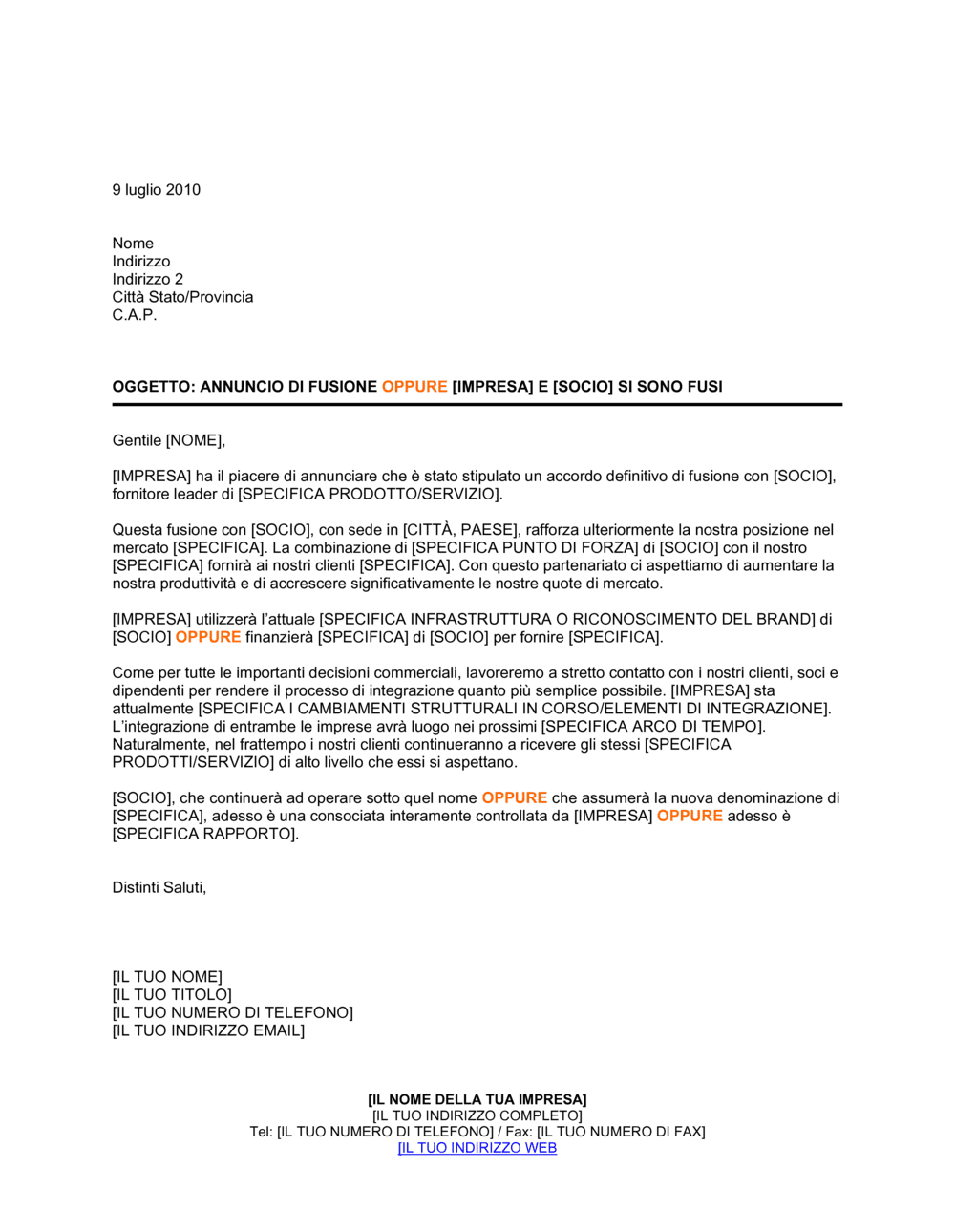 Business-in-a-Box's Annuncio di fusione