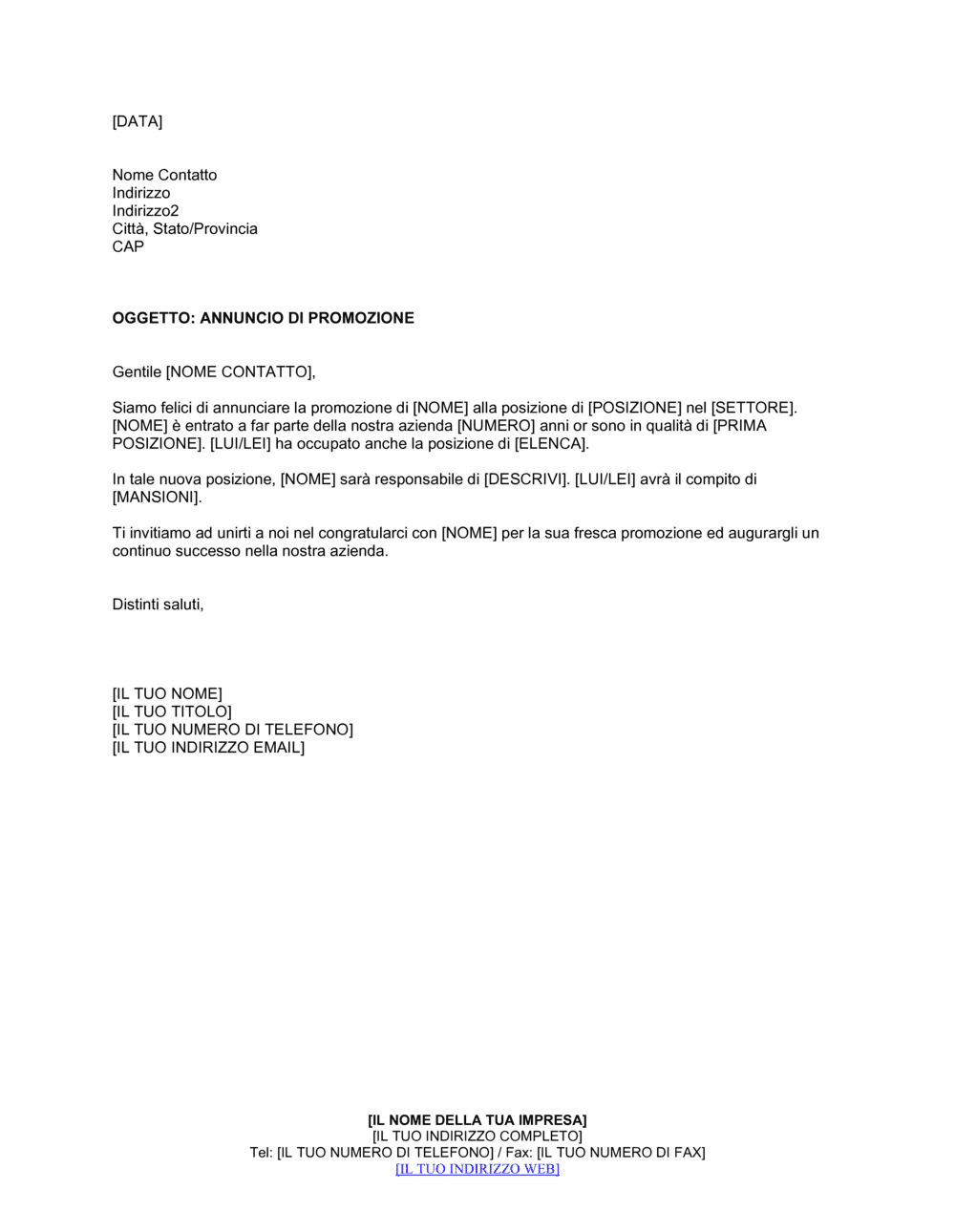 Business-in-a-Box's Annuncio di promozione