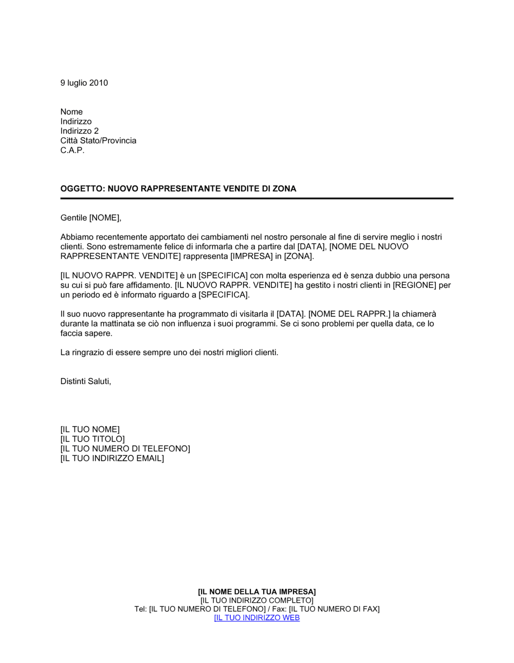 Business-in-a-Box's Annuncio nuovo rappresentante di zona