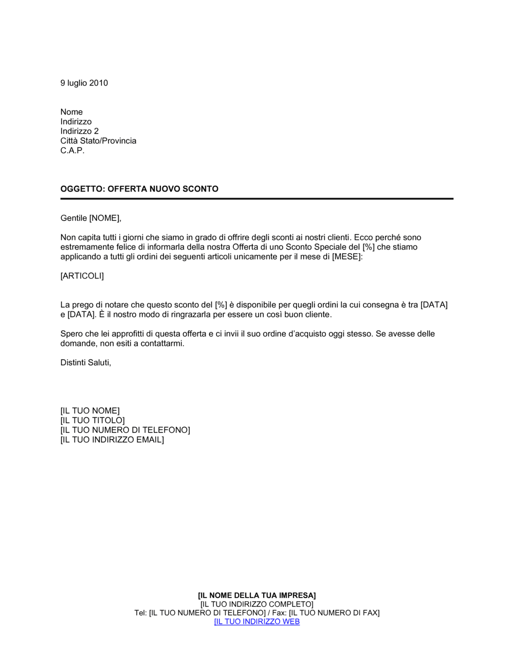 Business-in-a-Box's Annuncio offerta nuovo sconto