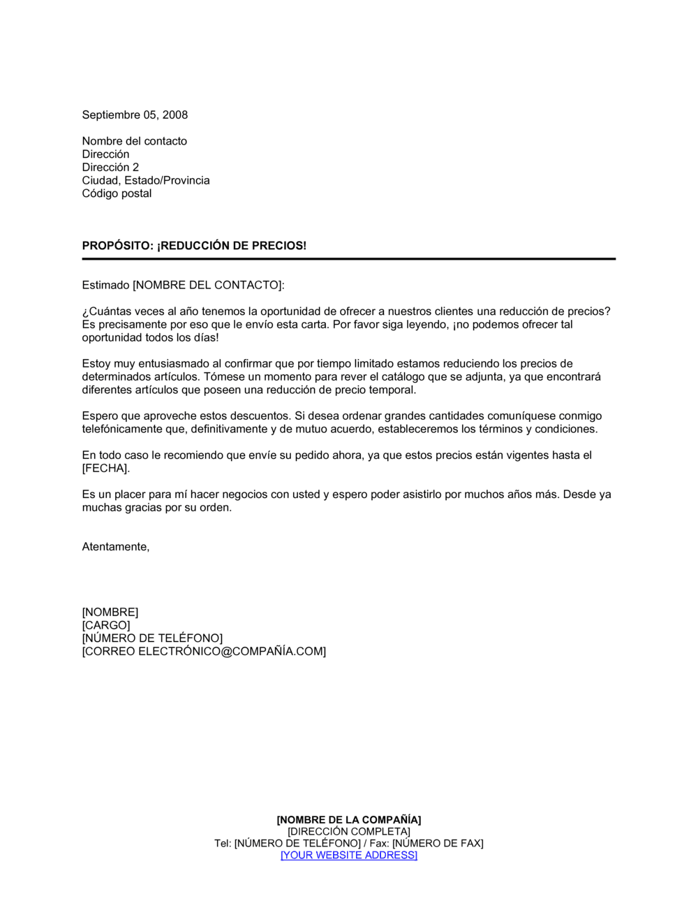 Business-in-a-Box's Anuncio de reducciones en el catálogo de precios