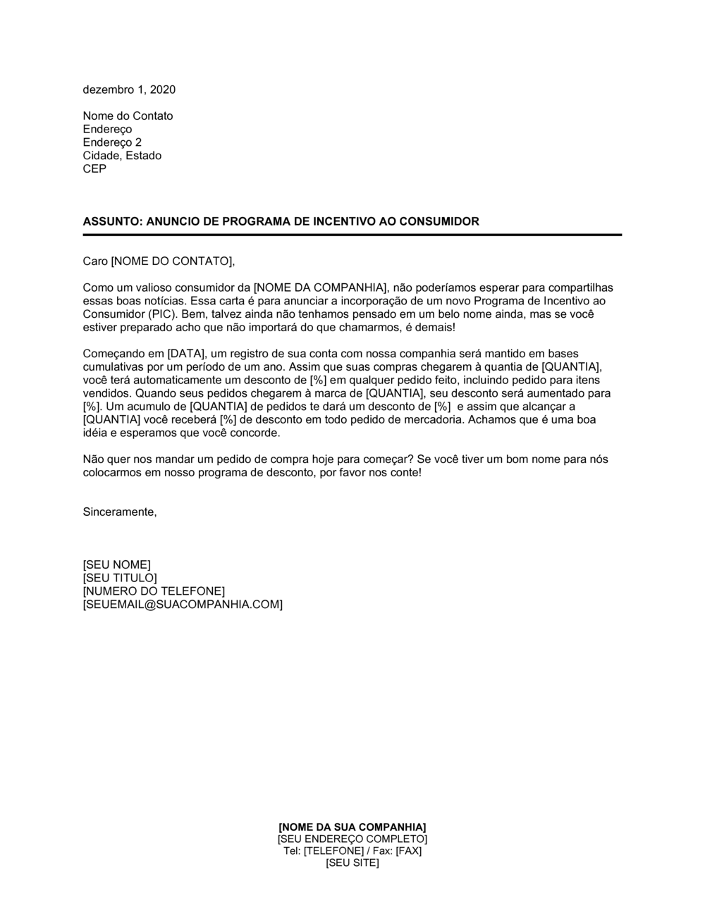 Business-in-a-Box's Anúncio de Programa de Incentivo ao Consumidor