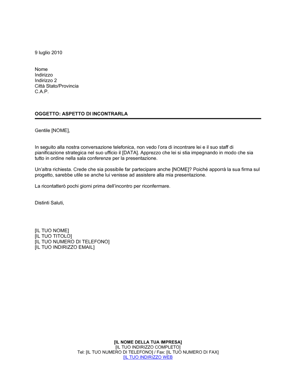 Business-in-a-Box's Aspetto di incontrarla