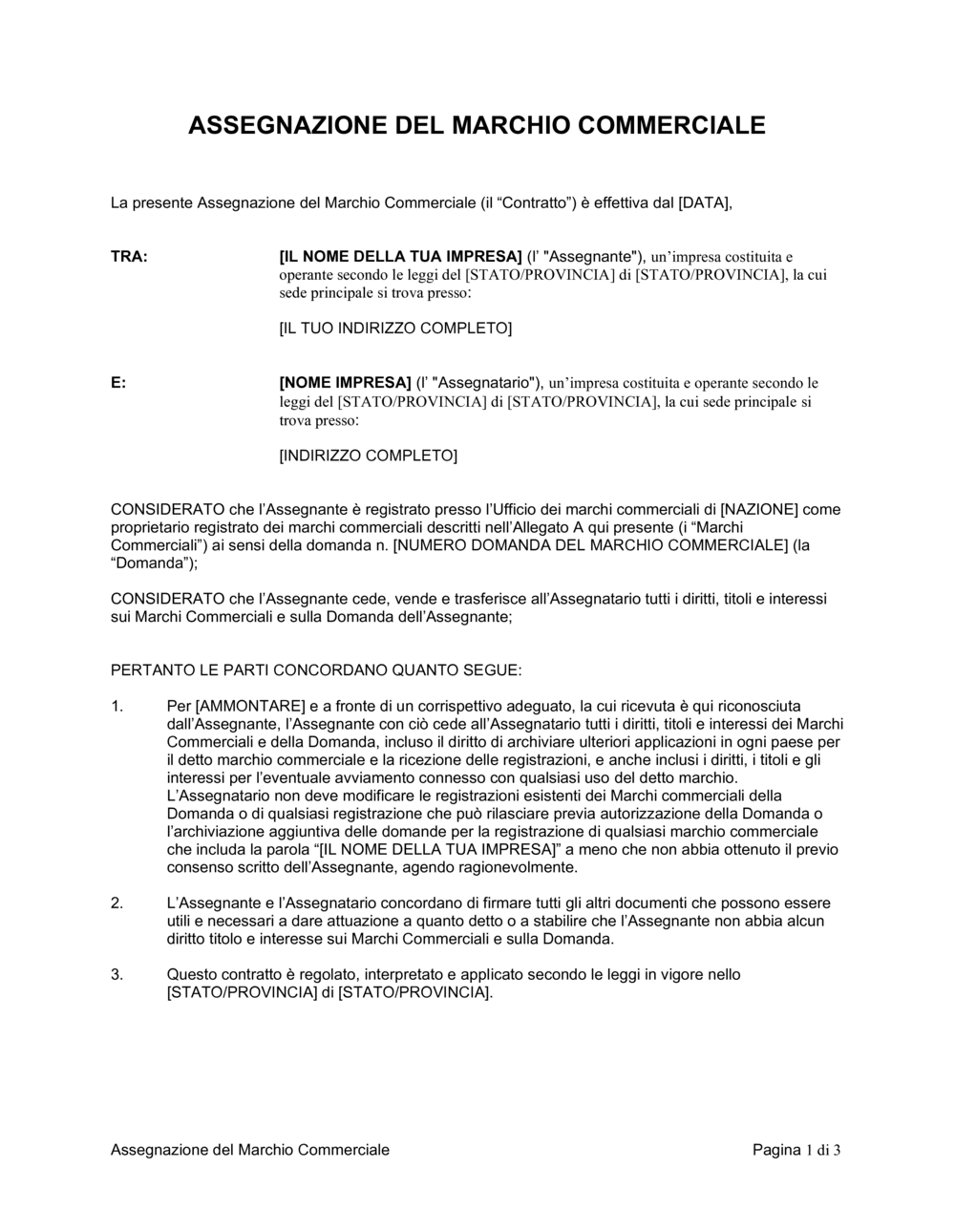 Business-in-a-Box's Assegnazione del marchio commerciale breve