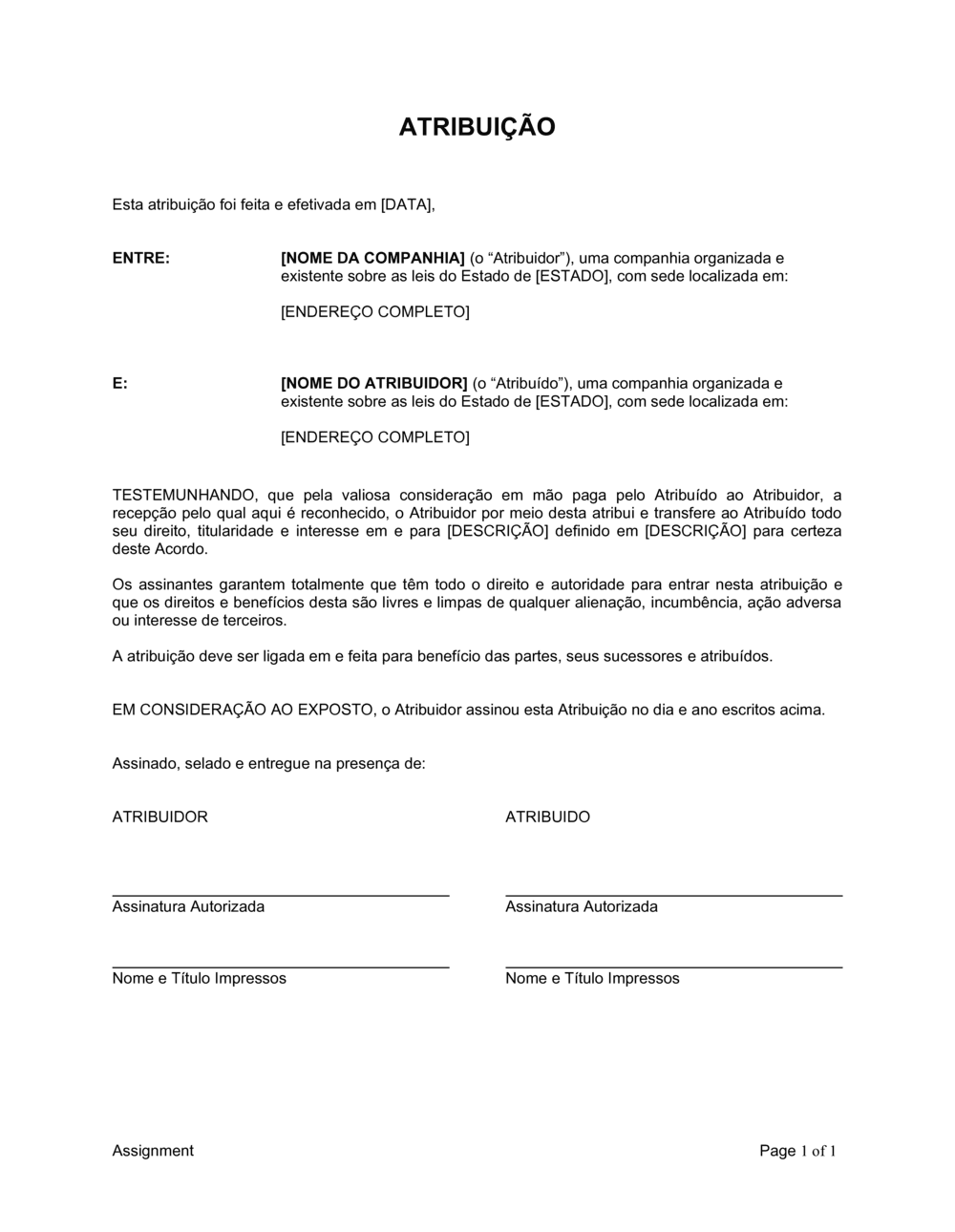 Business-in-a-Box's Atribuição