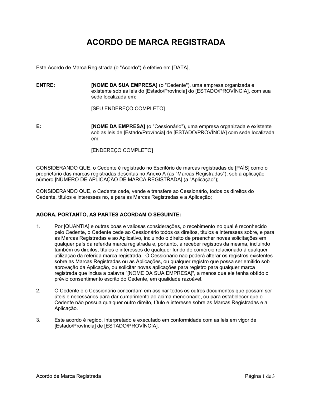 Business-in-a-Box's Atribuição de Marca Registrada Formulário Curto