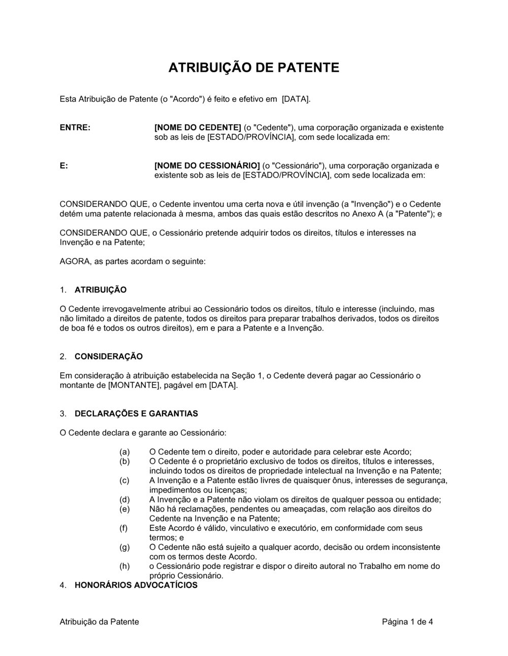 Business-in-a-Box's Atribuição de Patente