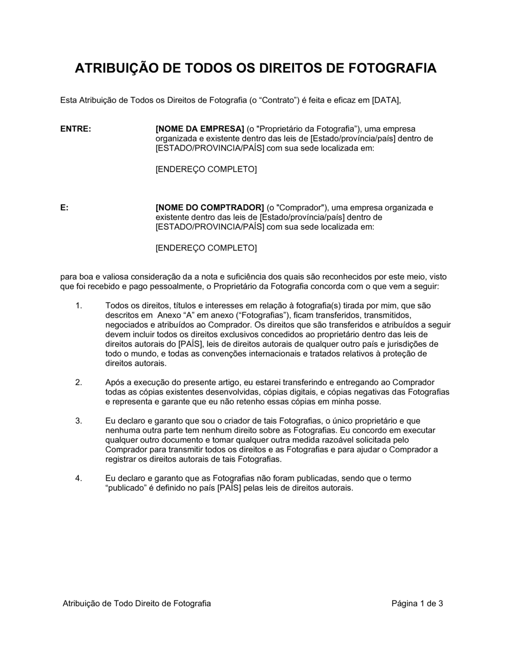 Business-in-a-Box's Atribuição de Todo Direito de Fotografia
