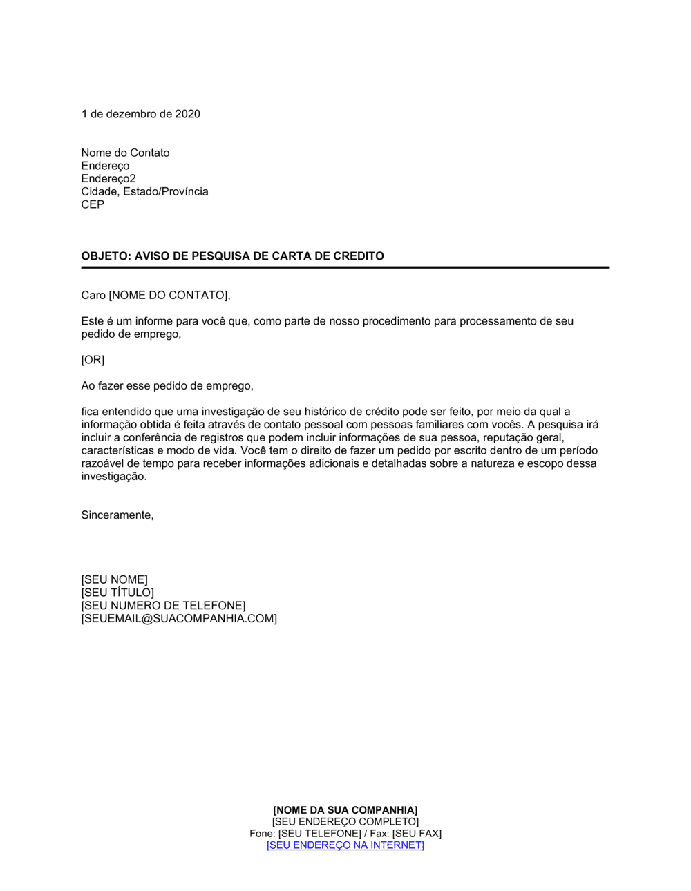 Business-in-a-Box's Aviso de Revelação