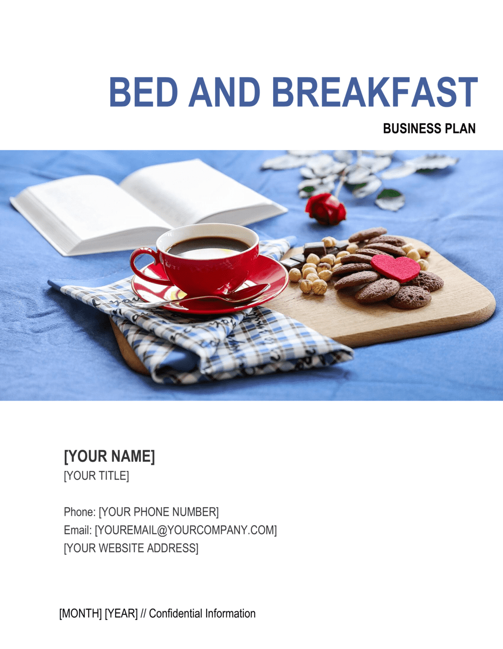 Bed And Breakfast Business Plan Template By Business In A Box