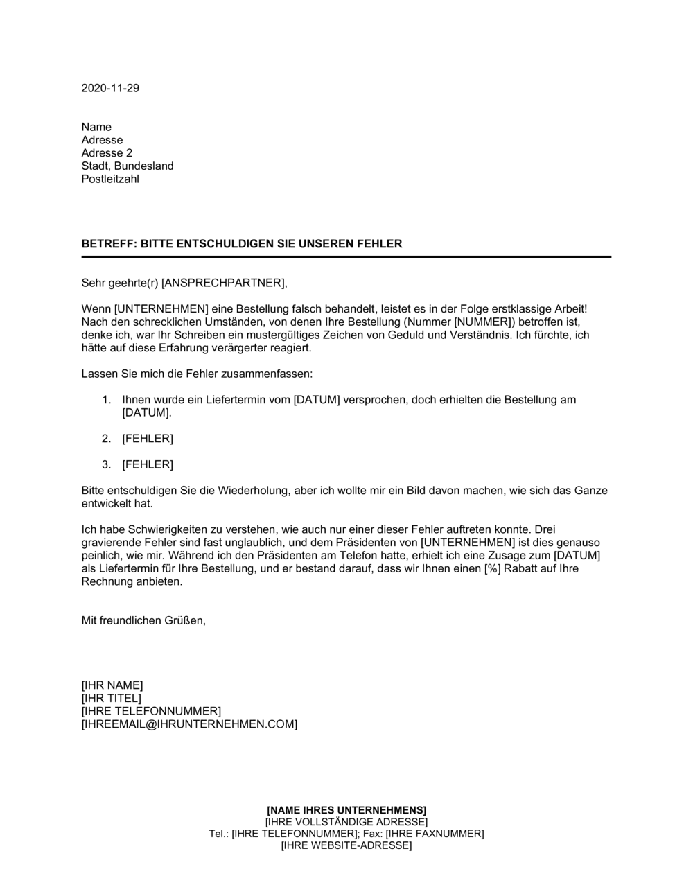 Entschuldigen Sie Bitte Das Versehen www.business-in-a-box.com