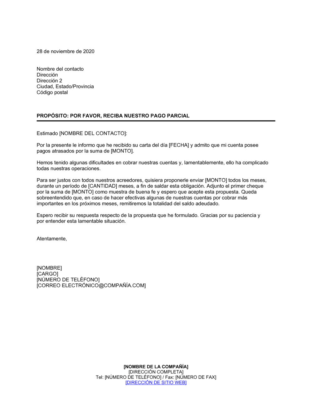 Business-in-a-Box's Buena fe Pago parcial al acreedor