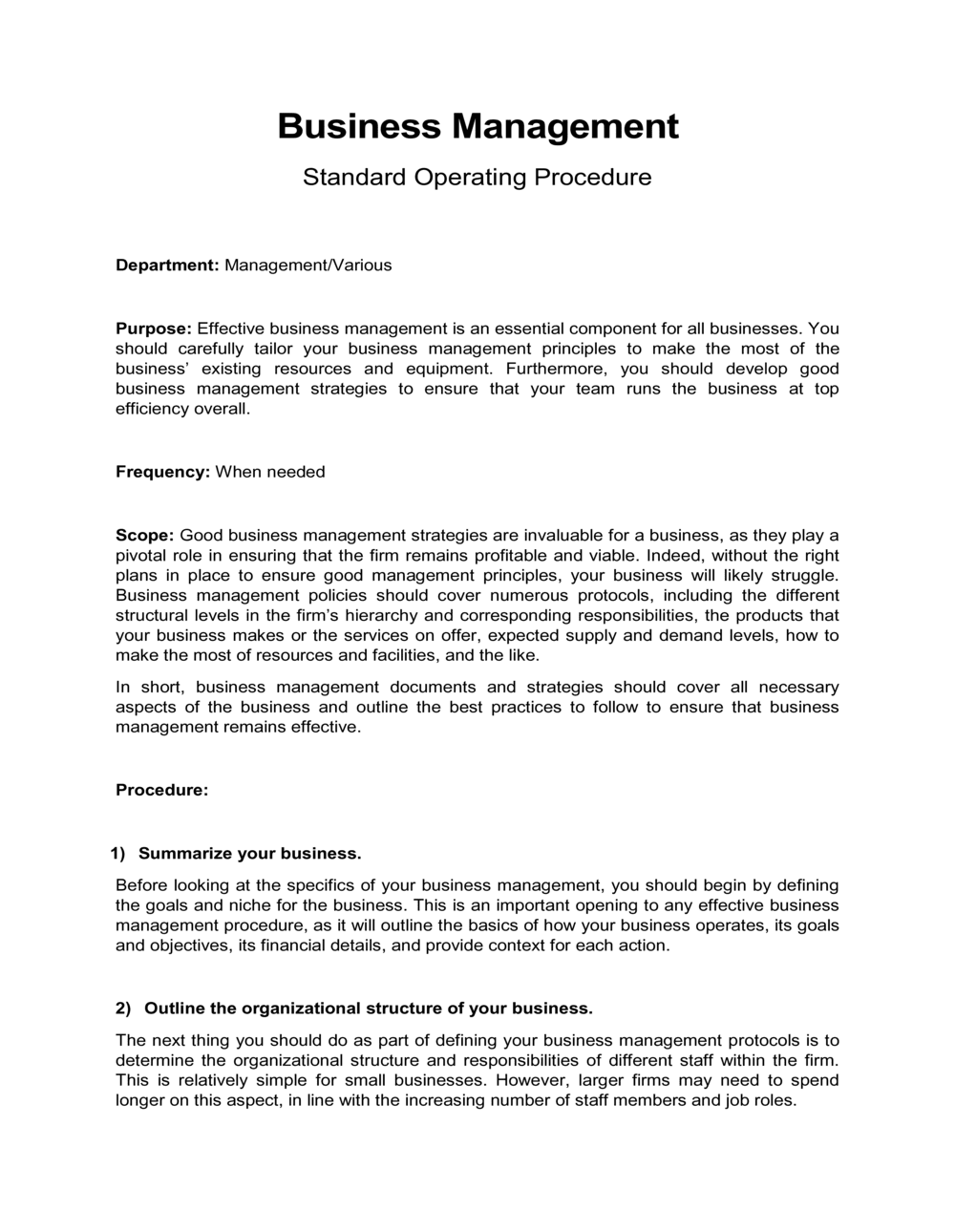 Business-in-a-Box's Business Management Template