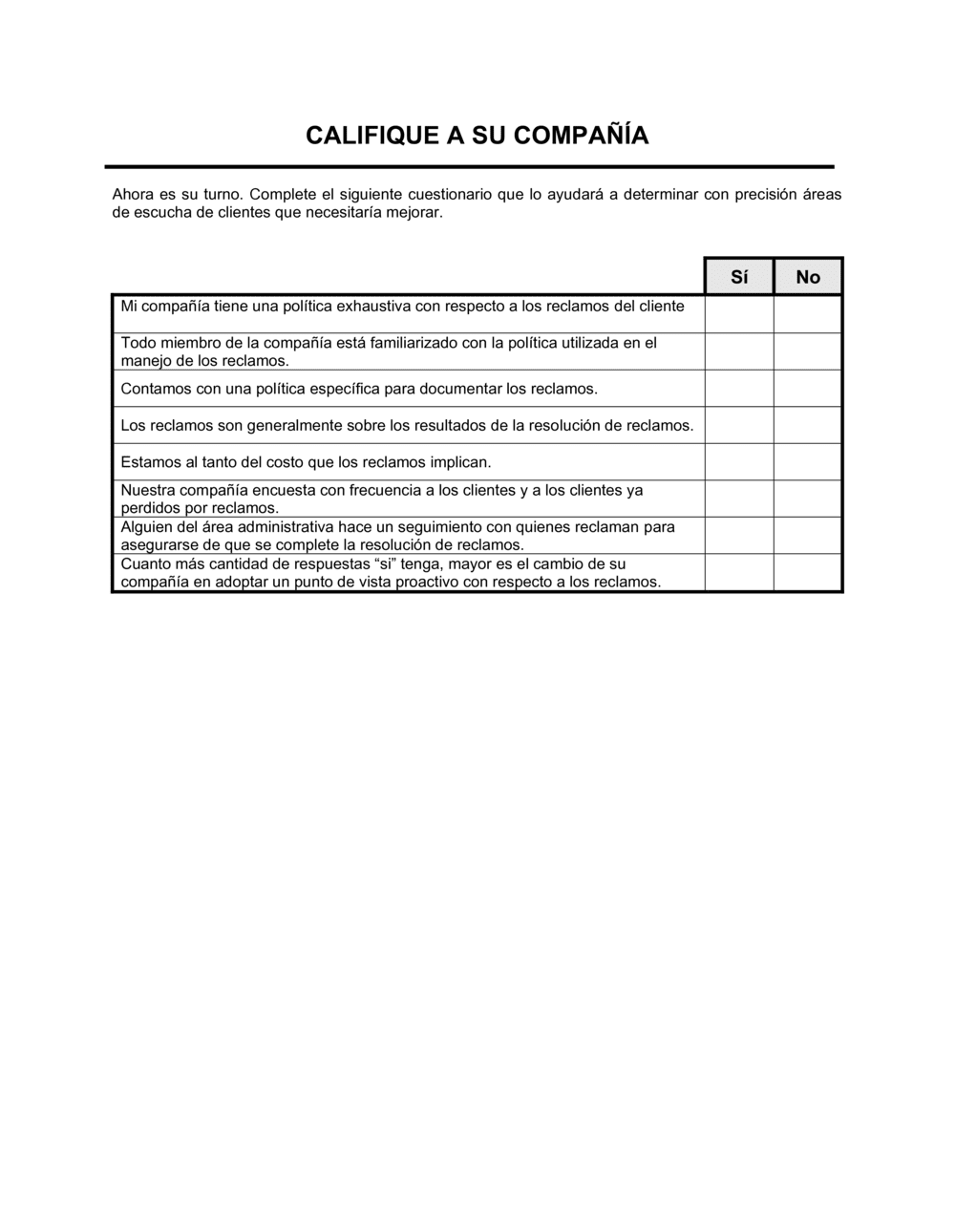 Business-in-a-Box's Califique a su compañía