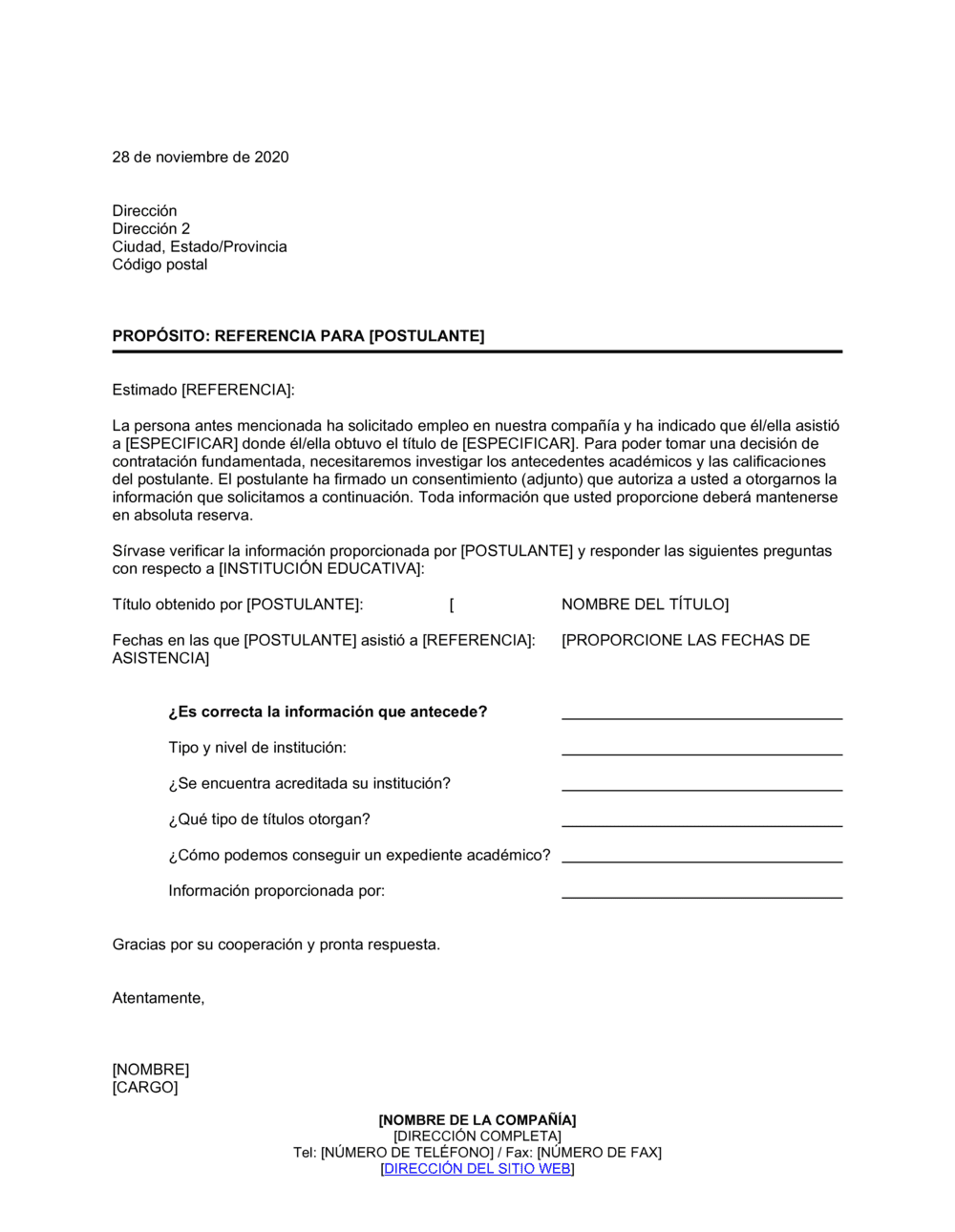 Business-in-a-Box's Carta de control de referencia educativa