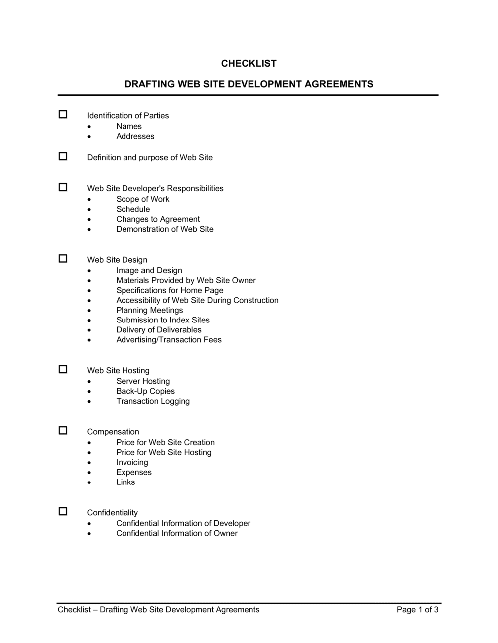 software development agreement checklist clipart