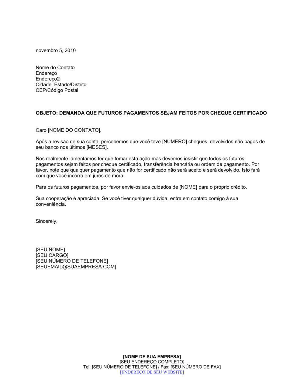 Business-in-a-Box's Cobrança de Futuros Pagamentos por Cheque Autorizado