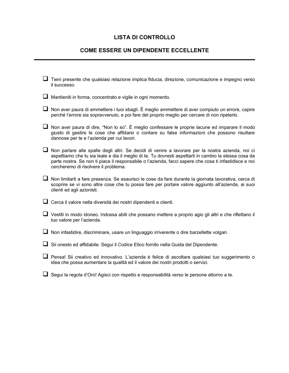 Business-in-a-Box's Come essere un buon dipendente