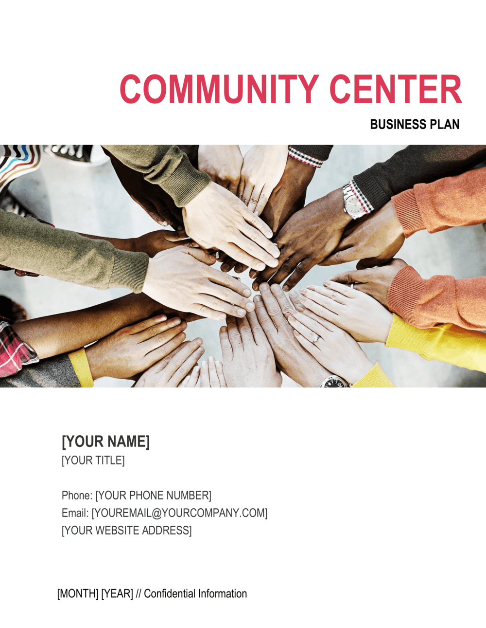 Community Center Business Plan Template | Business-in-a-Box™