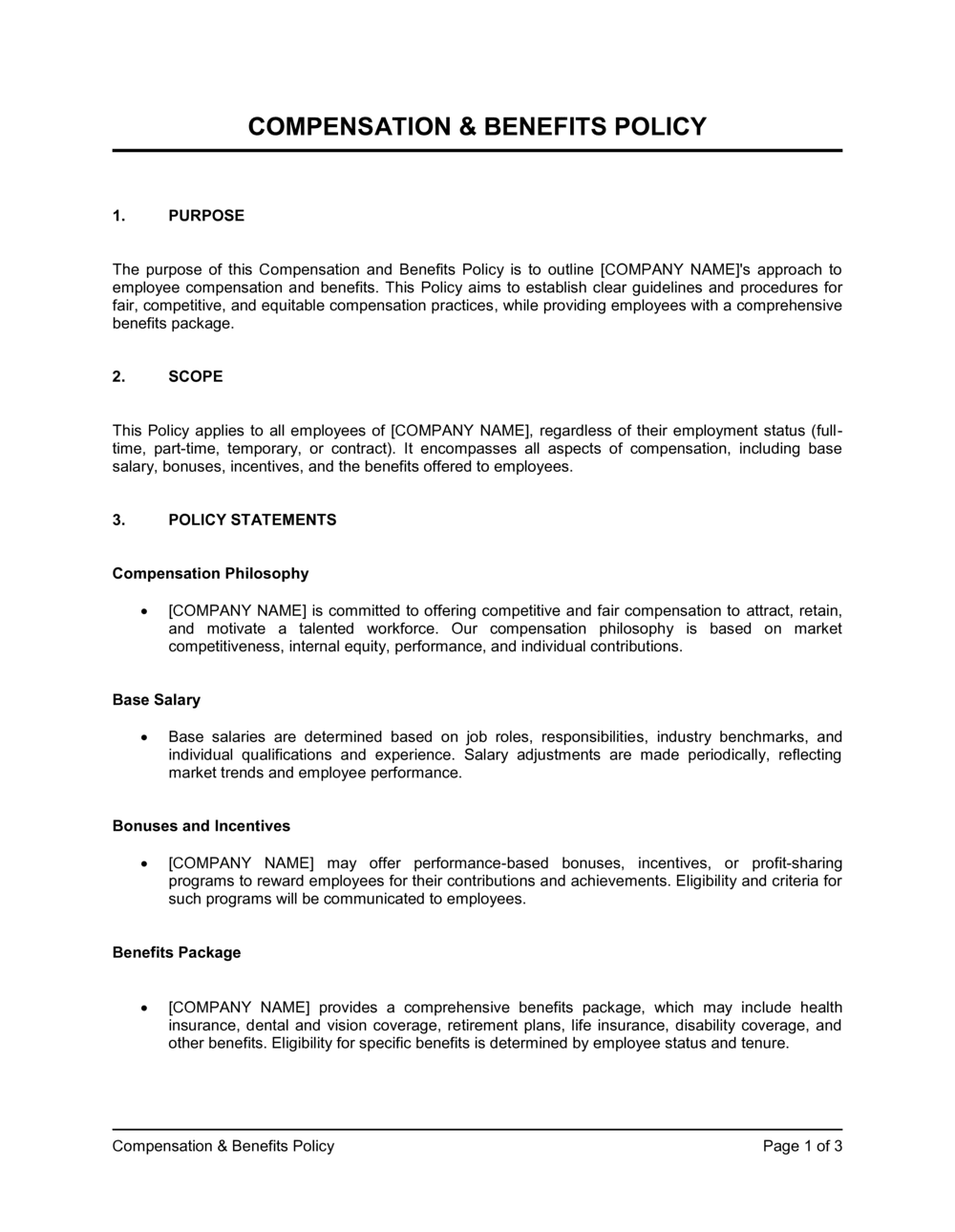 Employee salary and benefits template infoupdate