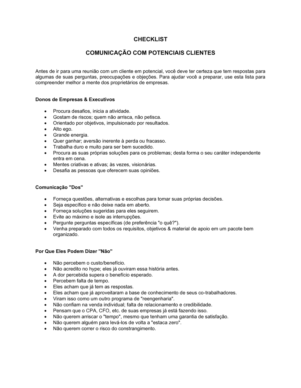 Business-in-a-Box's Comunicado de Imprensa Comunicação com Clientes Prospectivos