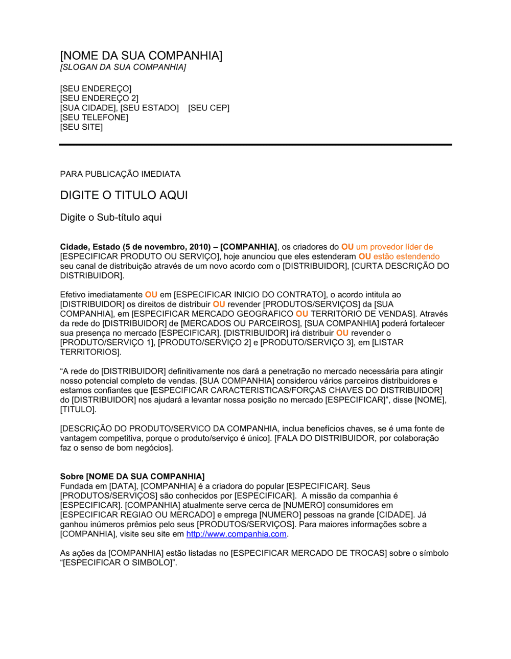 Business-in-a-Box's Comunicado de Imprensa Novo Canal de Distribuição