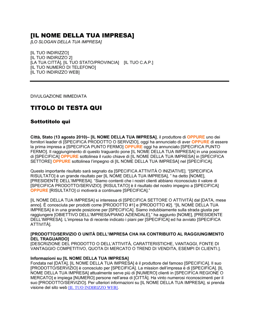 Business-in-a-Box's Comunicato stampa l'Impresa ha raggiunto un traguardo importante