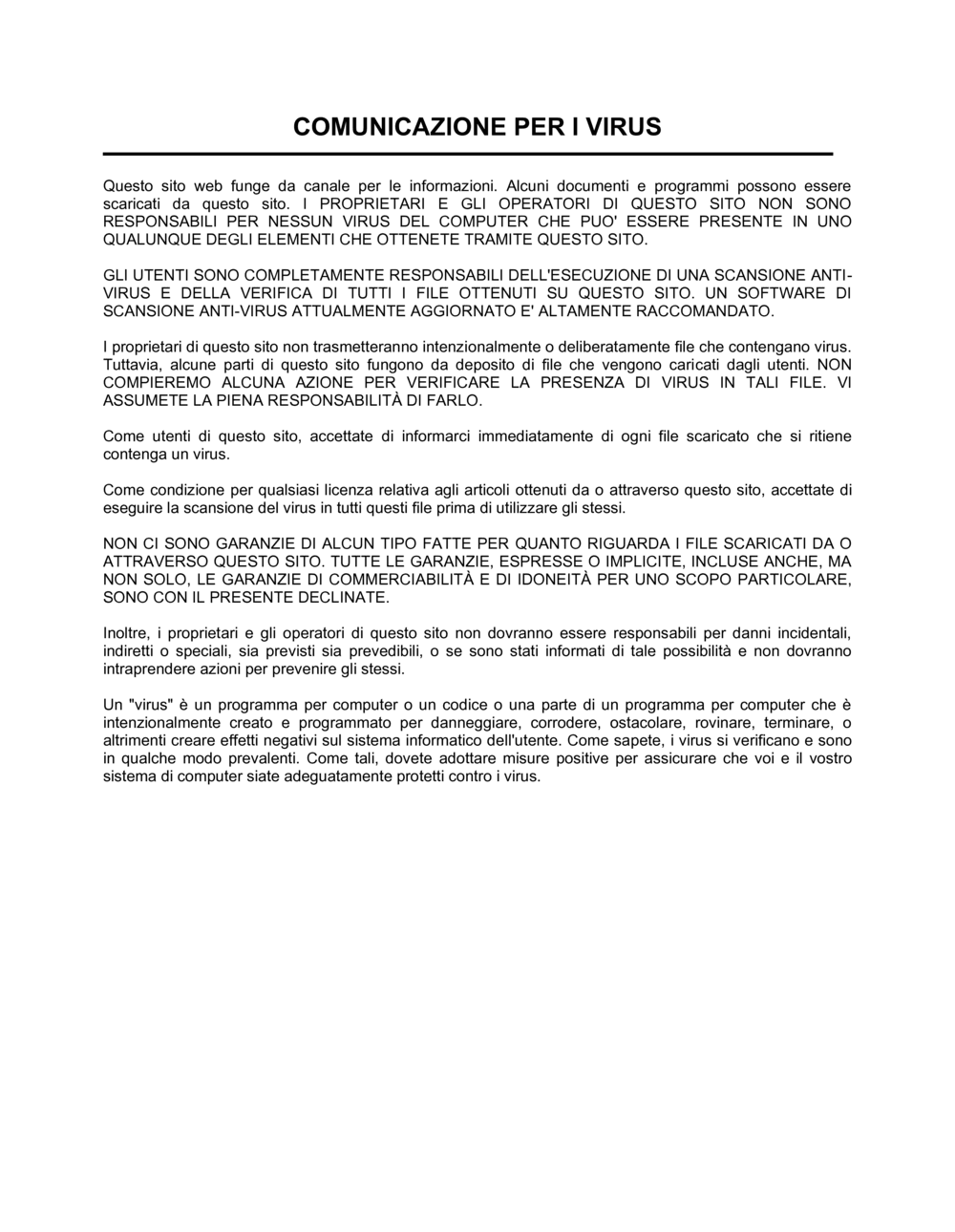 Business-in-a-Box's Comunicazione virus